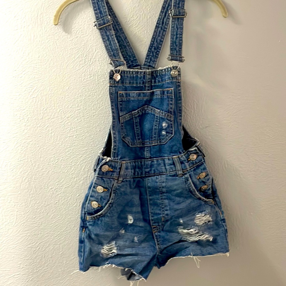Distressed Overalls